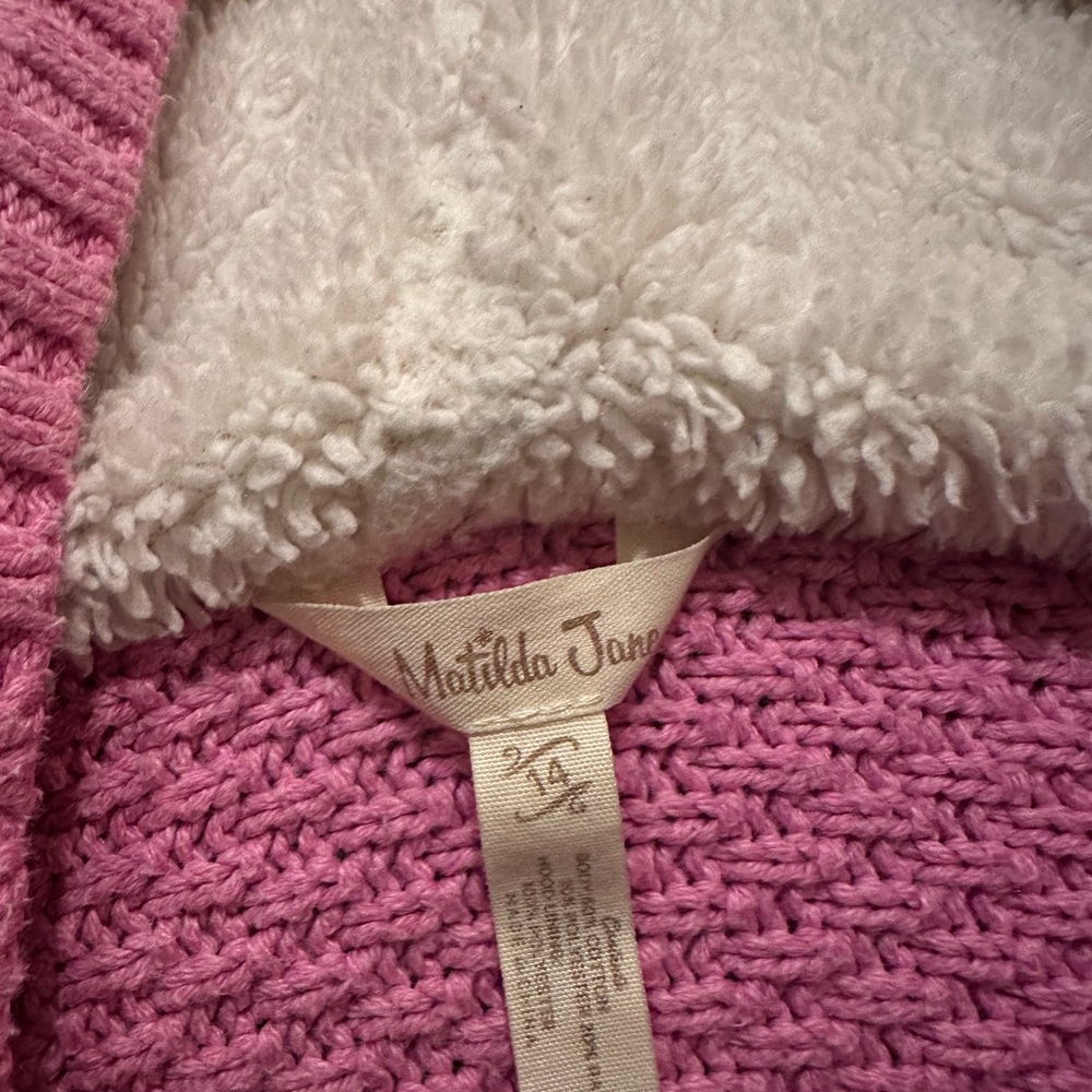 Matilda Jane sweater with Sherpa hoodie